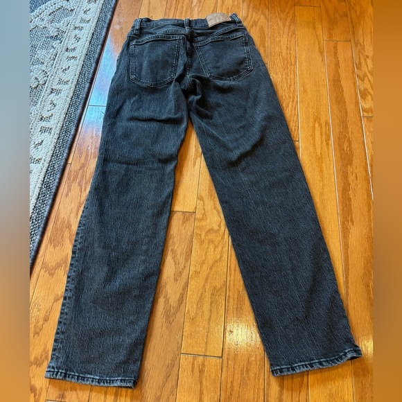 Madewell Black Mid Rise Vintage Straight Jean Women’s size 24 - Picture 2 of 5